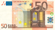 50 Euro-Schein mit Produktionscode-Markierung